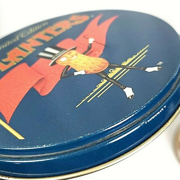 2 Vintage Planters Peanuts Mr Peanut Tin 1980 - Picture 3 of 8